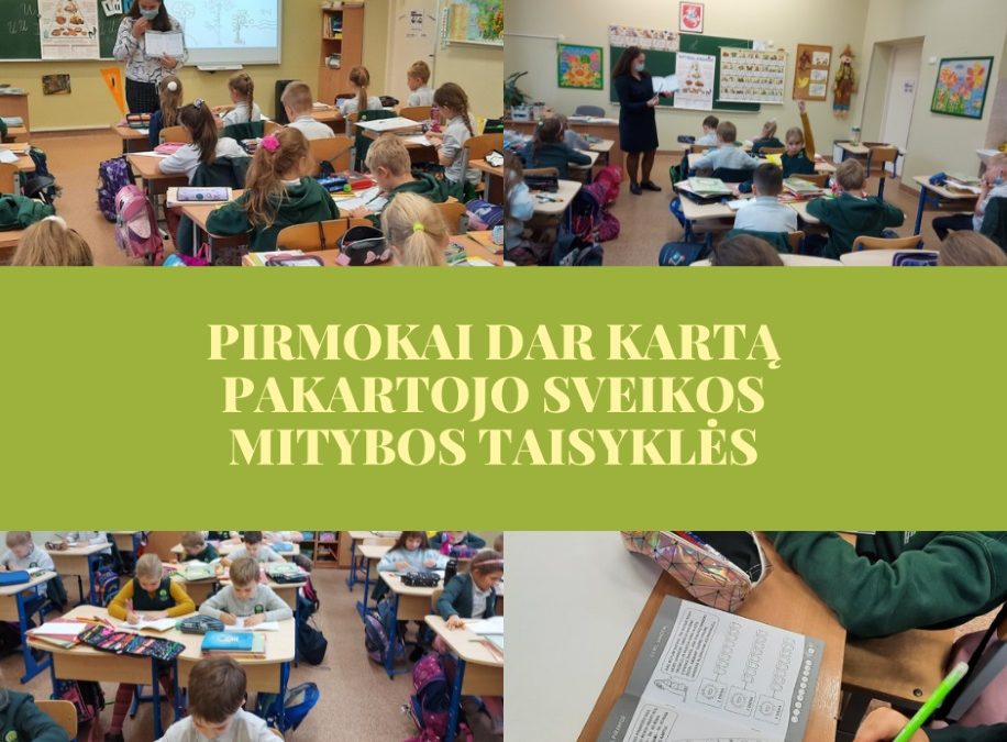 Pirmokai dar kartą pakartojo sveikos mitybos taisykles