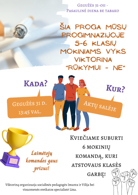 5-6 klasių mokinių dėmesiui!