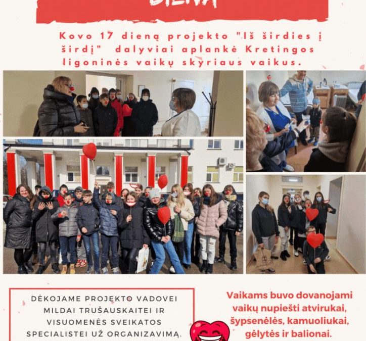 Raudonos nosies dieną – į vaikų ligoninę