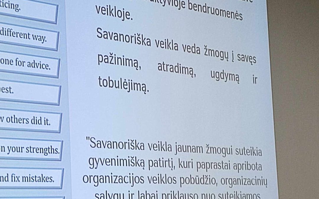 Jaunimo savanoriškos tarnybos forumas