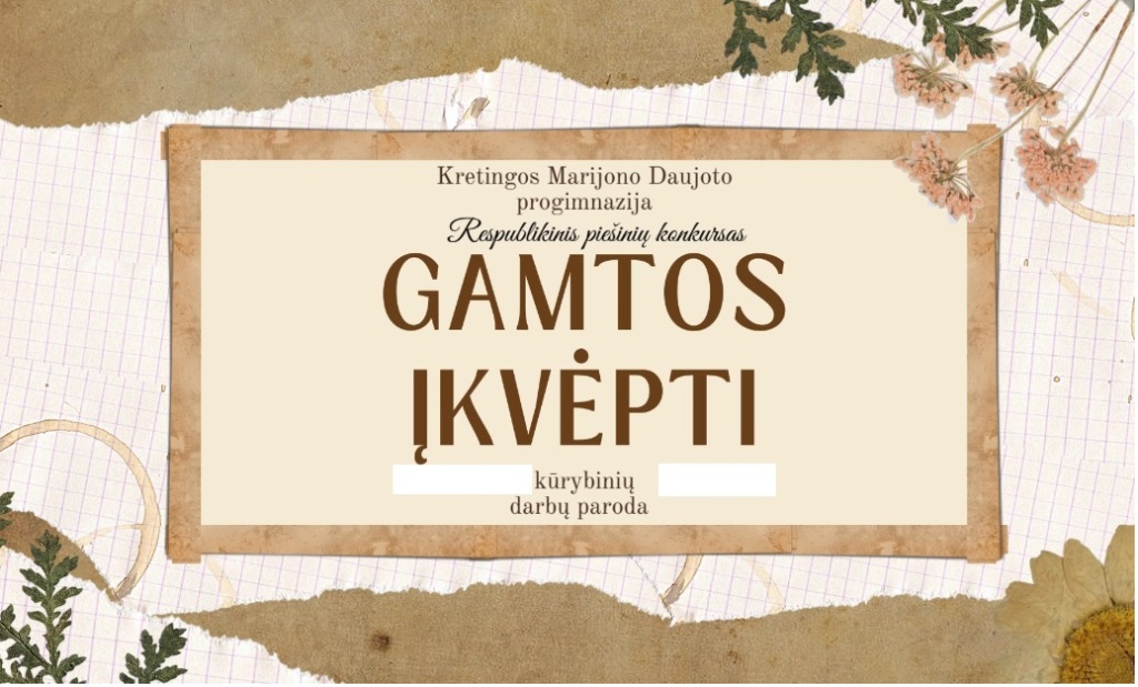 Konkurso ,,Gamtos įkvėpti” laureatai ir parodos