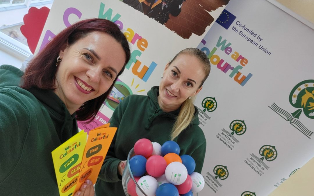 Dalyvauja Projektų mugėje 2024 Klaipėdos Gedminų progimnazijoje