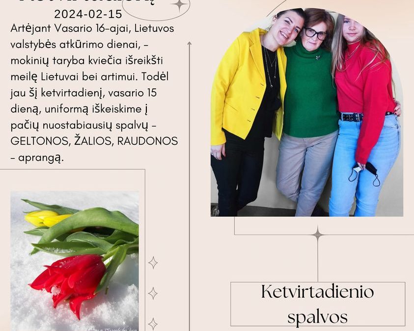 Kviečiame visus aktyviai dalyvauti!