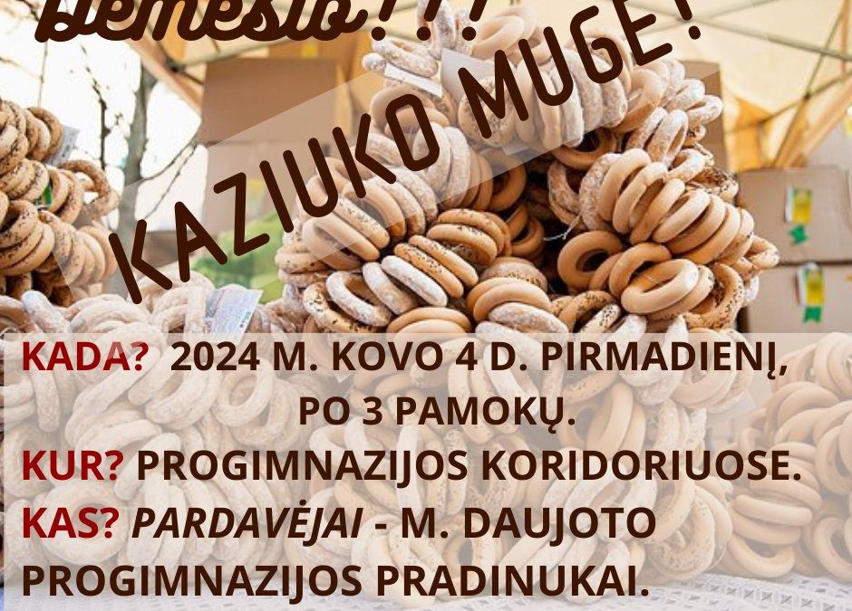 Kviečiame į Kaziuko mugę!