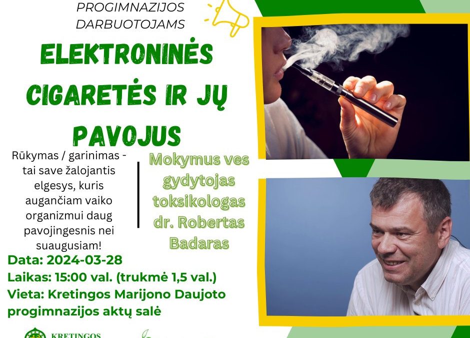 Elektroninės cigaretės ir jų pavojus