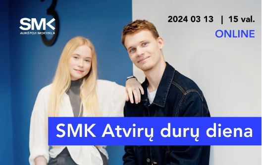 SMK aukštoji mokykla kviečia dalyvauti internetu Atvirų durų dienoje