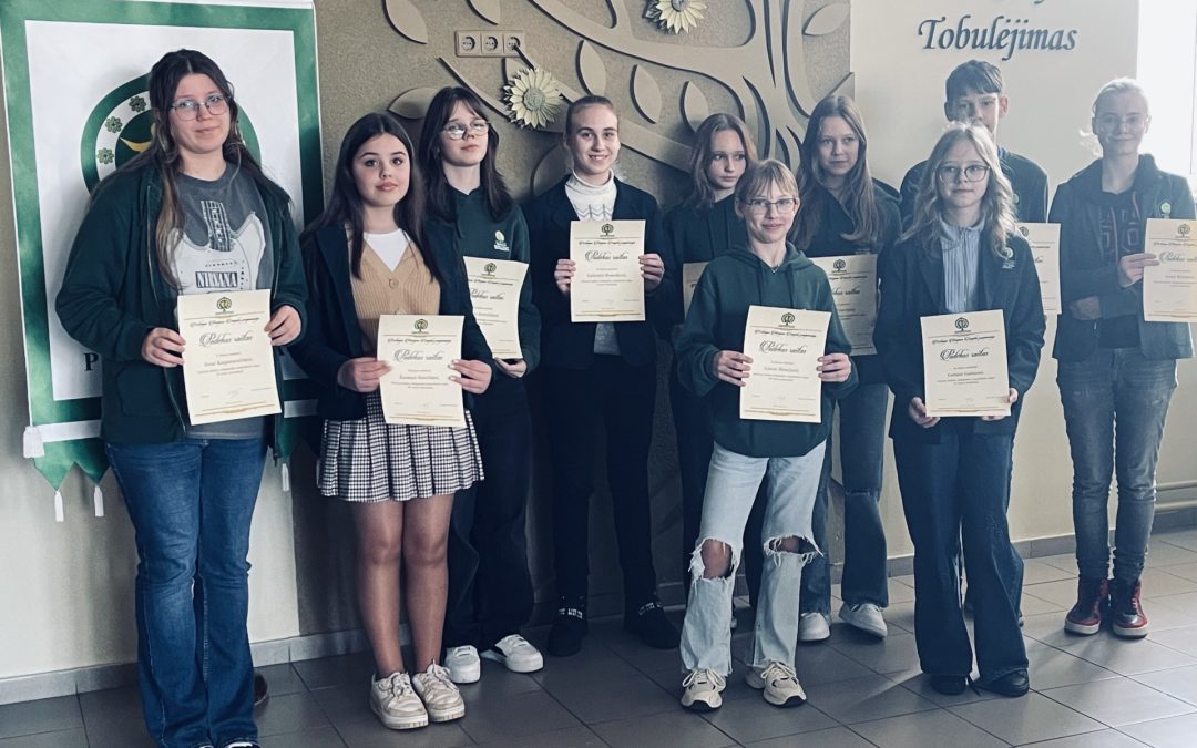 Progimnazijoje vyko mokyklinė lietuvių kalbos olimpiada