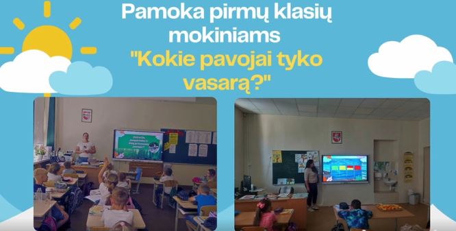 Praktinės pamokėlės tema „Kokie pavojai tyko vasarą?”