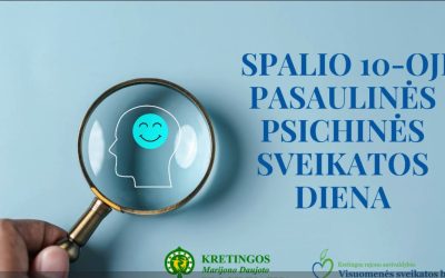 Spalio 10-oji pasaulinės psichinės sveikatos diena