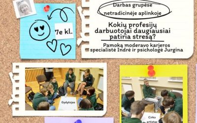 Vyksta įdomios ir kitokios pamokos netradicinėje aplinkoje