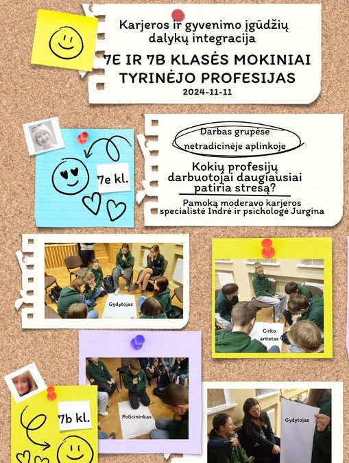 Vyksta įdomios ir kitokios pamokos netradicinėje aplinkoje
