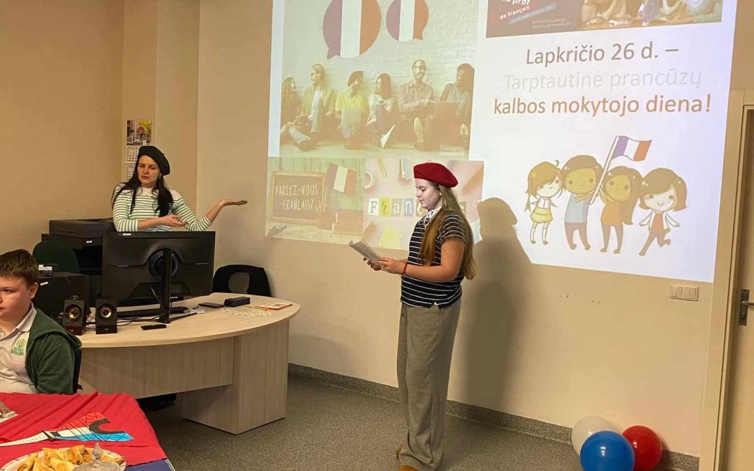 Edukacinis užsiėmimas „Aš – prancūzų kalbos mokytojas”