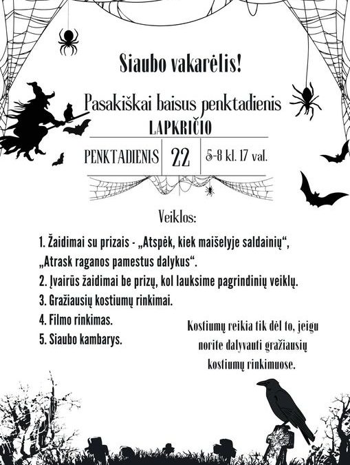 Siaubo vakarėlis!