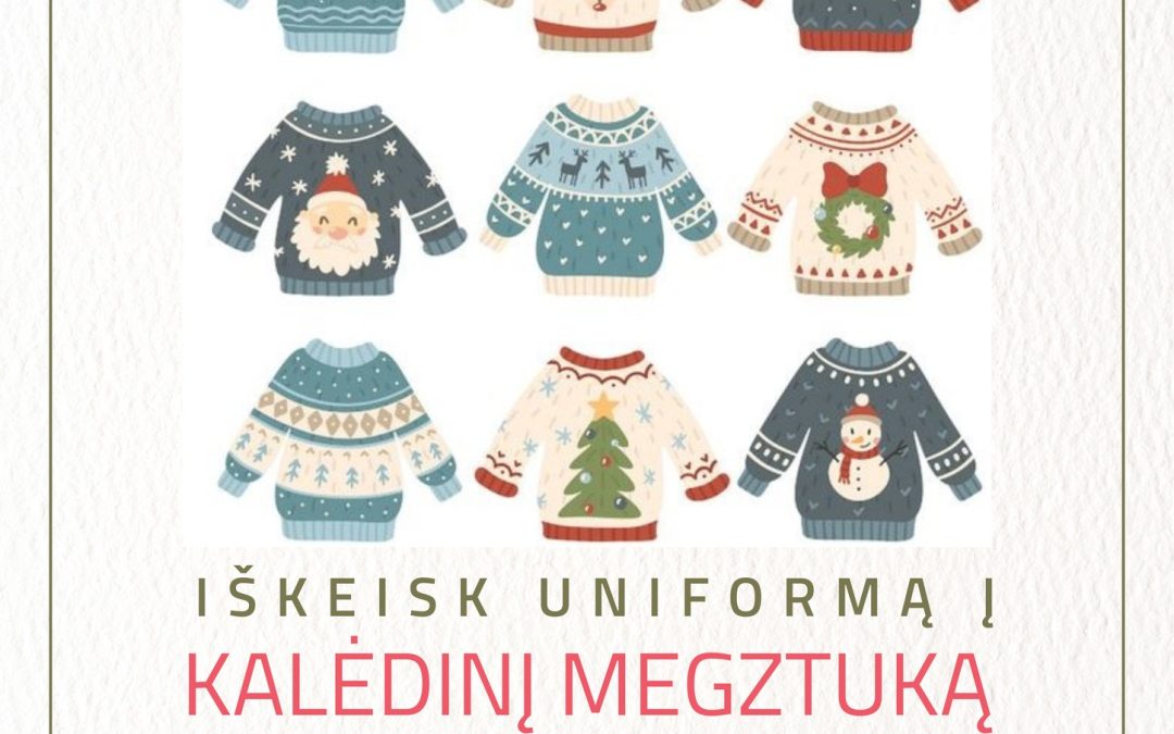 Iškeisk uniformą į kalėdinį megztuką