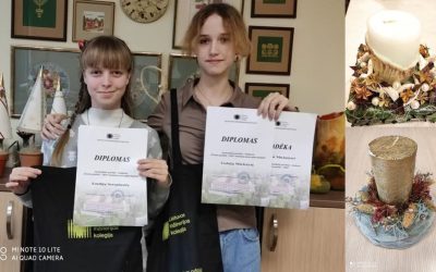 Dalyvavo nacionalinėje floristinių darbų parodoje-konkurse „Žiemos puokštė 2024“