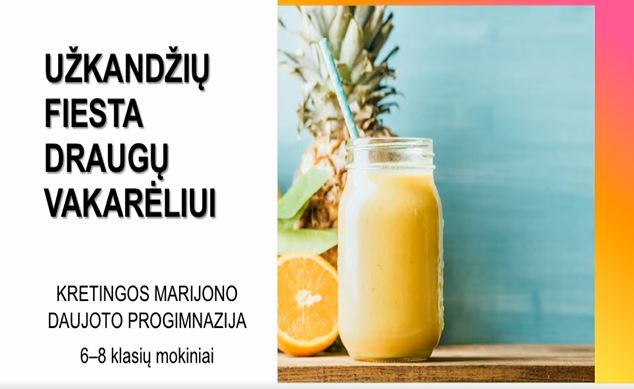 Dalyvaujame konkurse „Sveikatiados užkandžių fiesta”