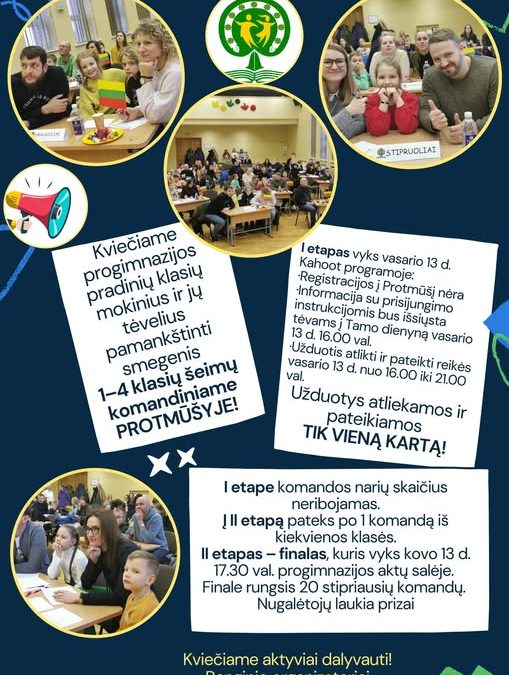 Kviečiame į protmūšį