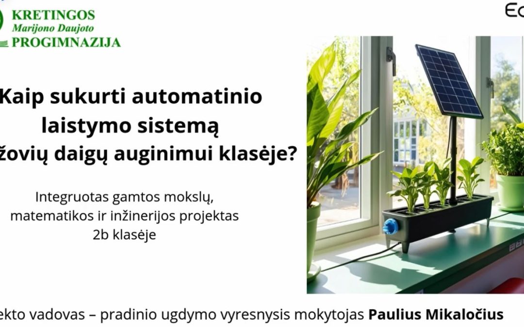 2B klasės mokiniai dalyvauja projekte!