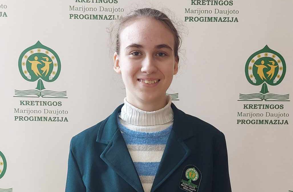 Biomokslų olimpiadoje užėmė III-iąją vietą