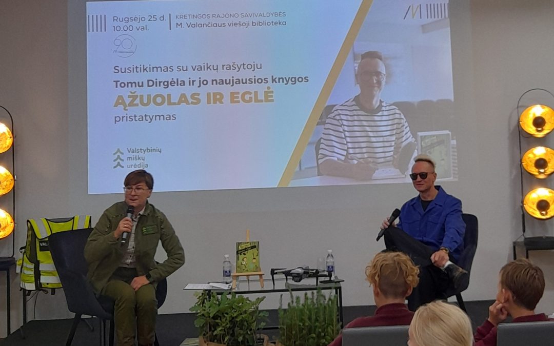 5b klasės mokiniai dalyvavo knygos „Ąžuolas ir Eglė“ pristatyme