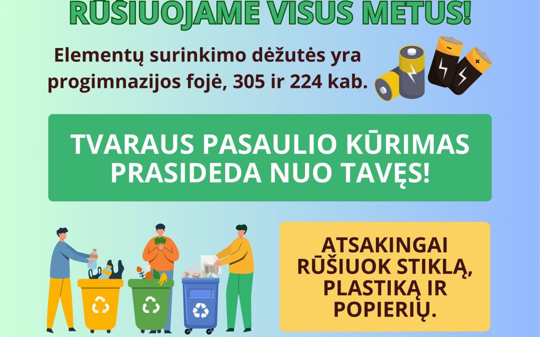 Rušiuojame visus metus