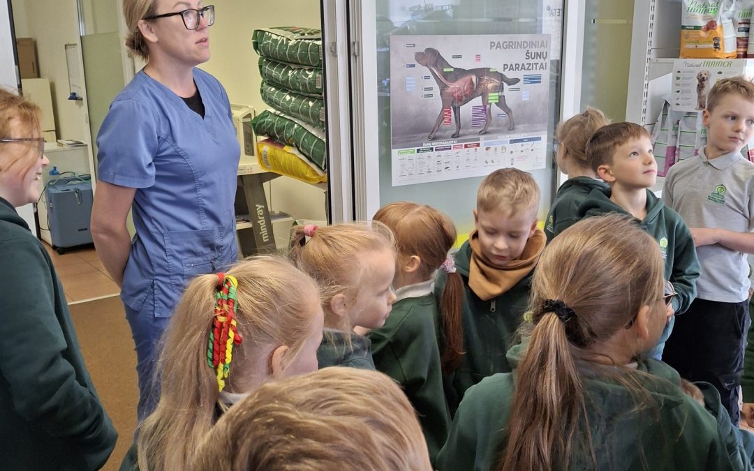 Lankėsi veterinarijos klinikoje