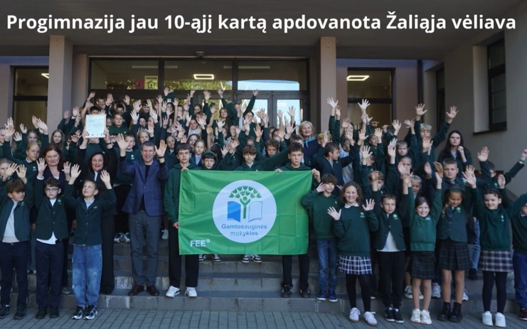 Progimnazija apdovanota Žaliąja vėliava