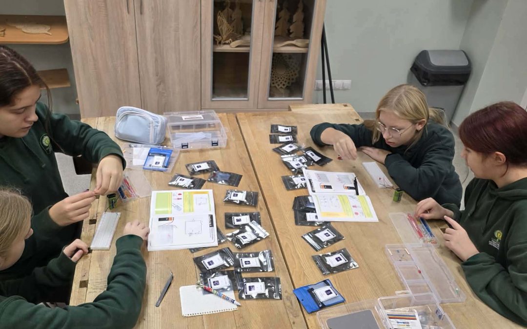 Pamoka su mokomuoju rinkiniu „Elektronika“