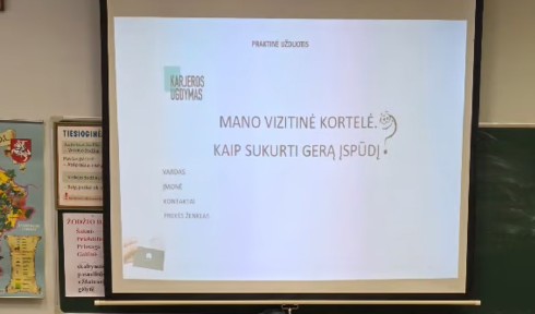 Susipažino su reklamos kūrėjo profesija