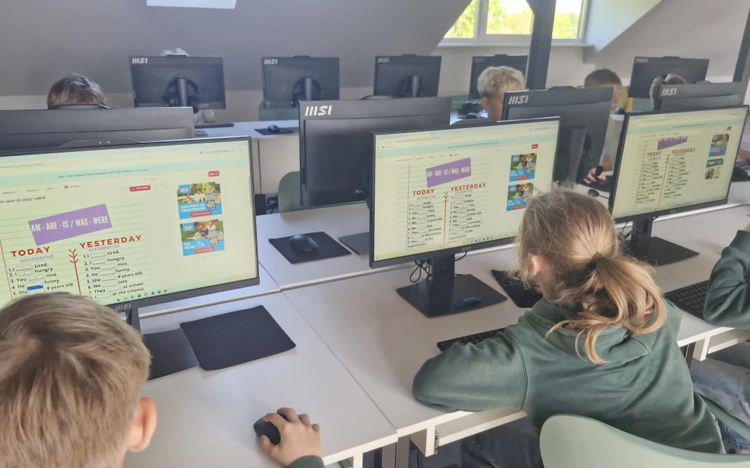 Anglų pamoka Informatinio mąstymo ugdymo IMU centre