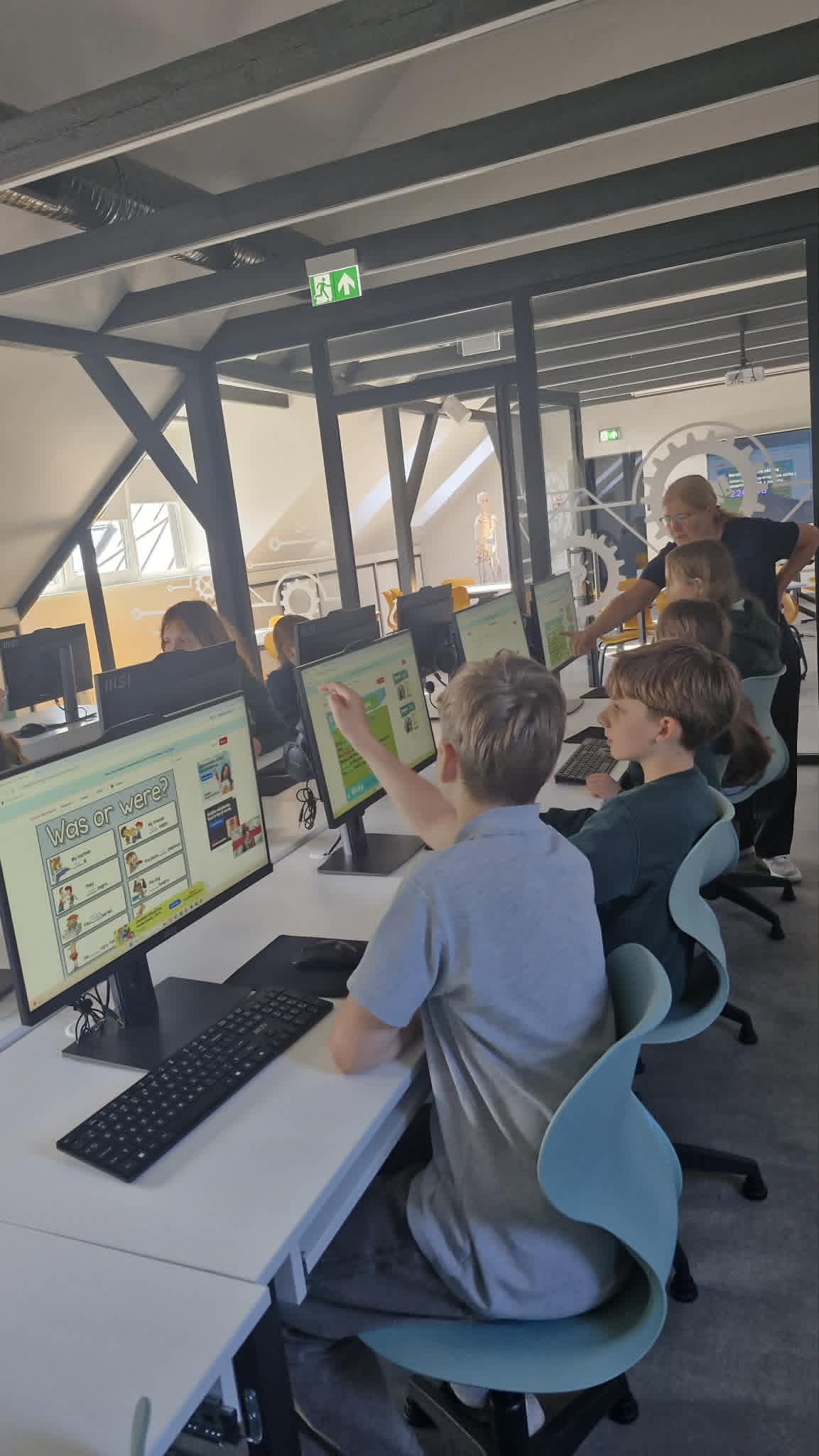 Anglų pamoka Informatinio mąstymo ugdymo IMU centre