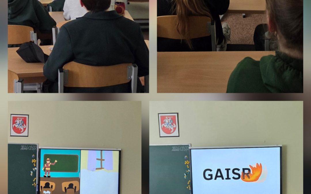 Mokinės sukurtas animacinis filmukas apie gaisrininko profesiją