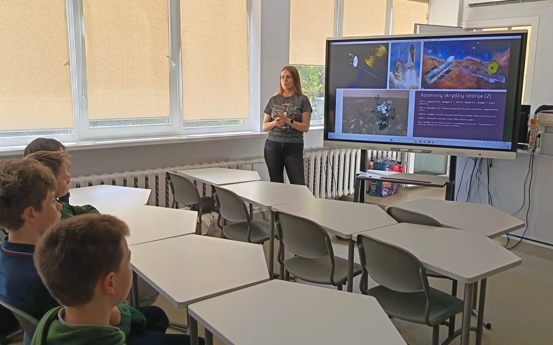 Mokiniai lankėsi Kretingos Jurgio Pabrėžos gimnazijos Gamtos mokslų centre