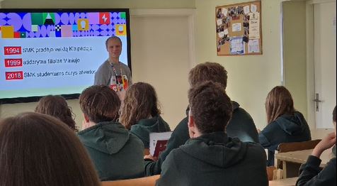 8 klasių mokiniams pristatė SMK studijų programas