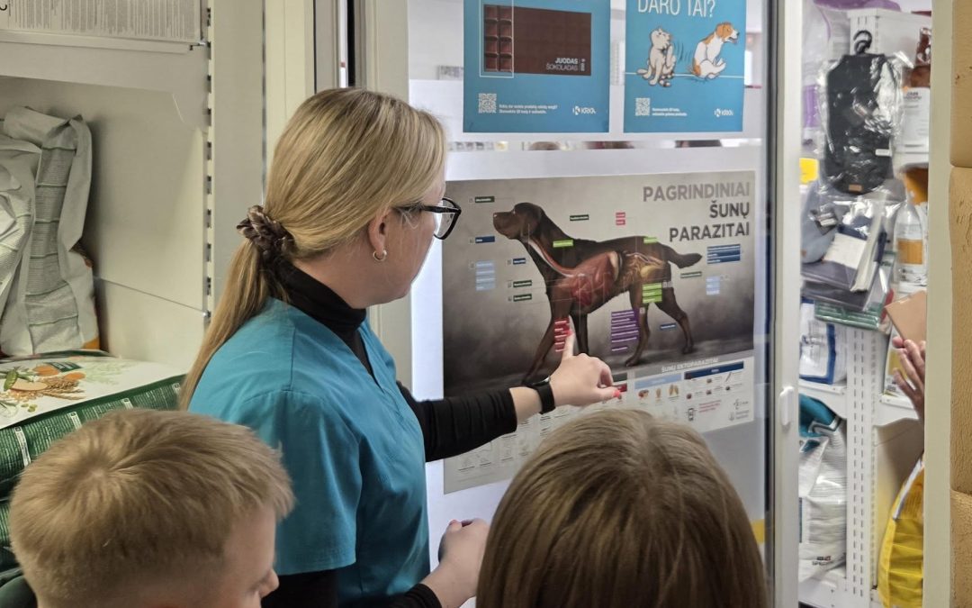 4e klasės mokinių viešnagė veterinarijos klinikoje