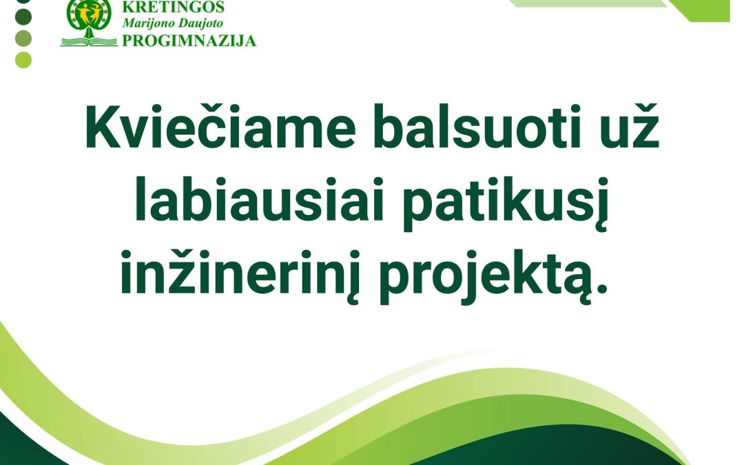 Kviečiame aktyviai balsuoti