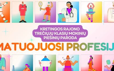Piešinių parodą „Matuojuosi profesiją“