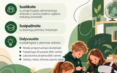 Kviečiame būsimuosius pirmokus ir jų tėvelius į susitikimą